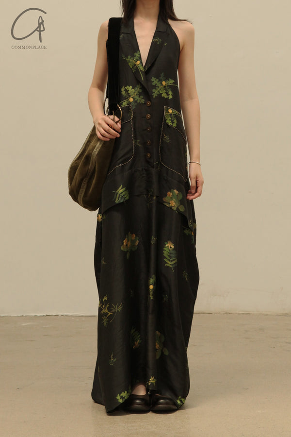 Mutedance 24 Spring/Summer Silk Backless Suspender Dress MD-MD24SS109 PM150